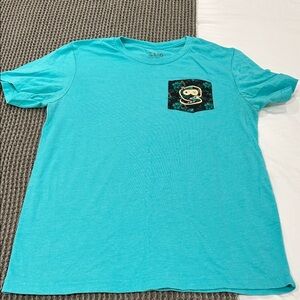 Blue Shirt with Fun Pocket Design